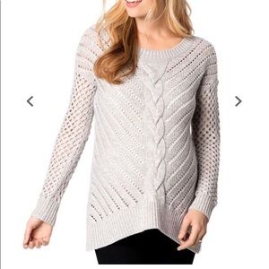 Wendy Bellissimo grey knit maternity sweater